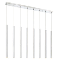 Forest LED 8 Light Linear Chandelier Chrome