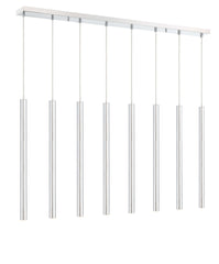 Forest LED 8 Light Linear Chandelier Chrome