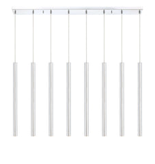 Forest LED 8 Light Linear Chandelier Chrome