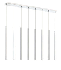 Forest LED 8 Light Linear Chandelier Chrome