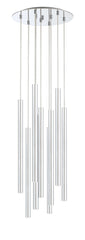Forest LED 9 Light Chandelier Chrome