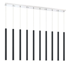 Forest LED 10 Light Linear Chandelier Chrome