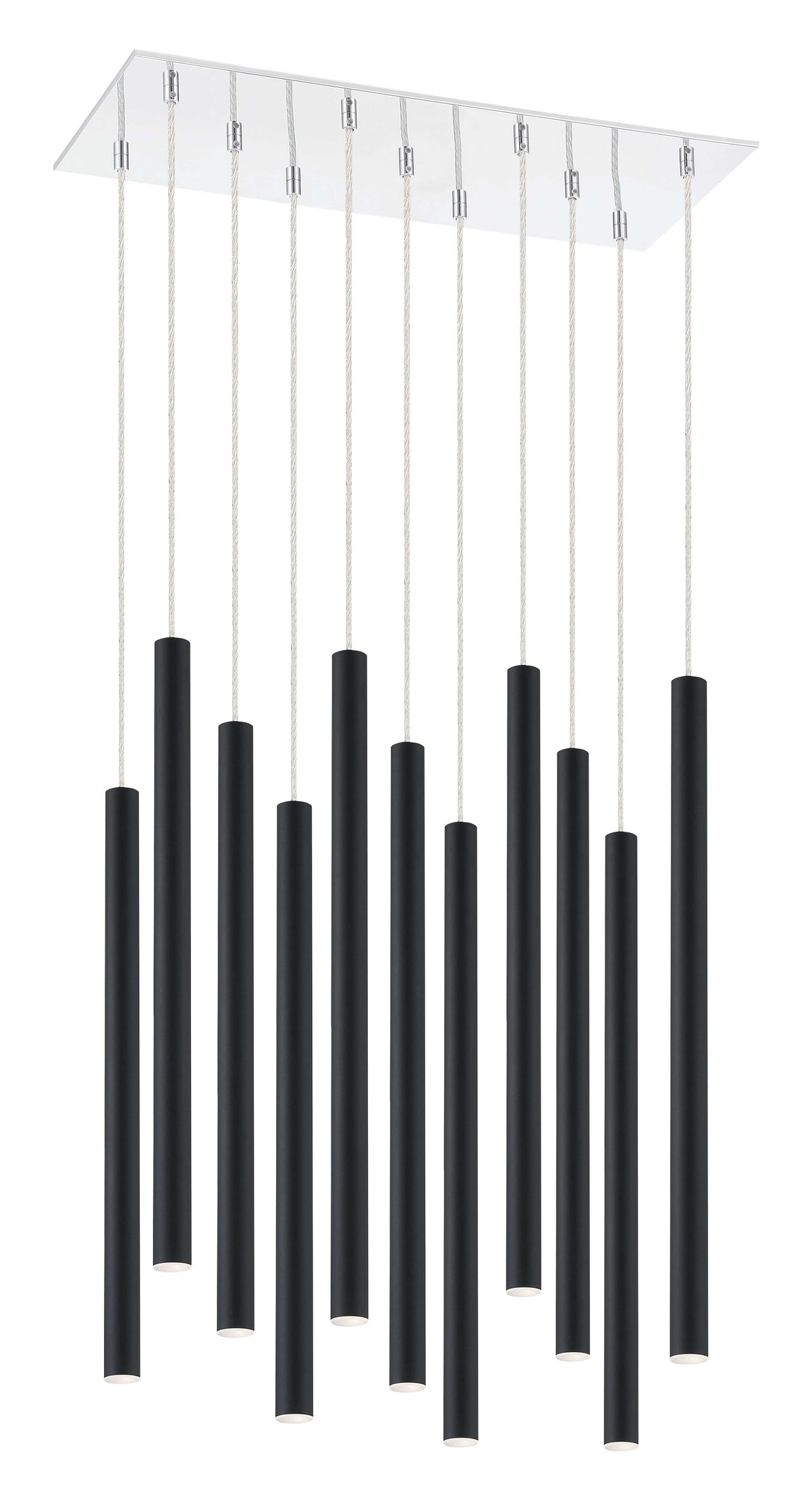 Forest LED 11 Light Chandelier Chrome