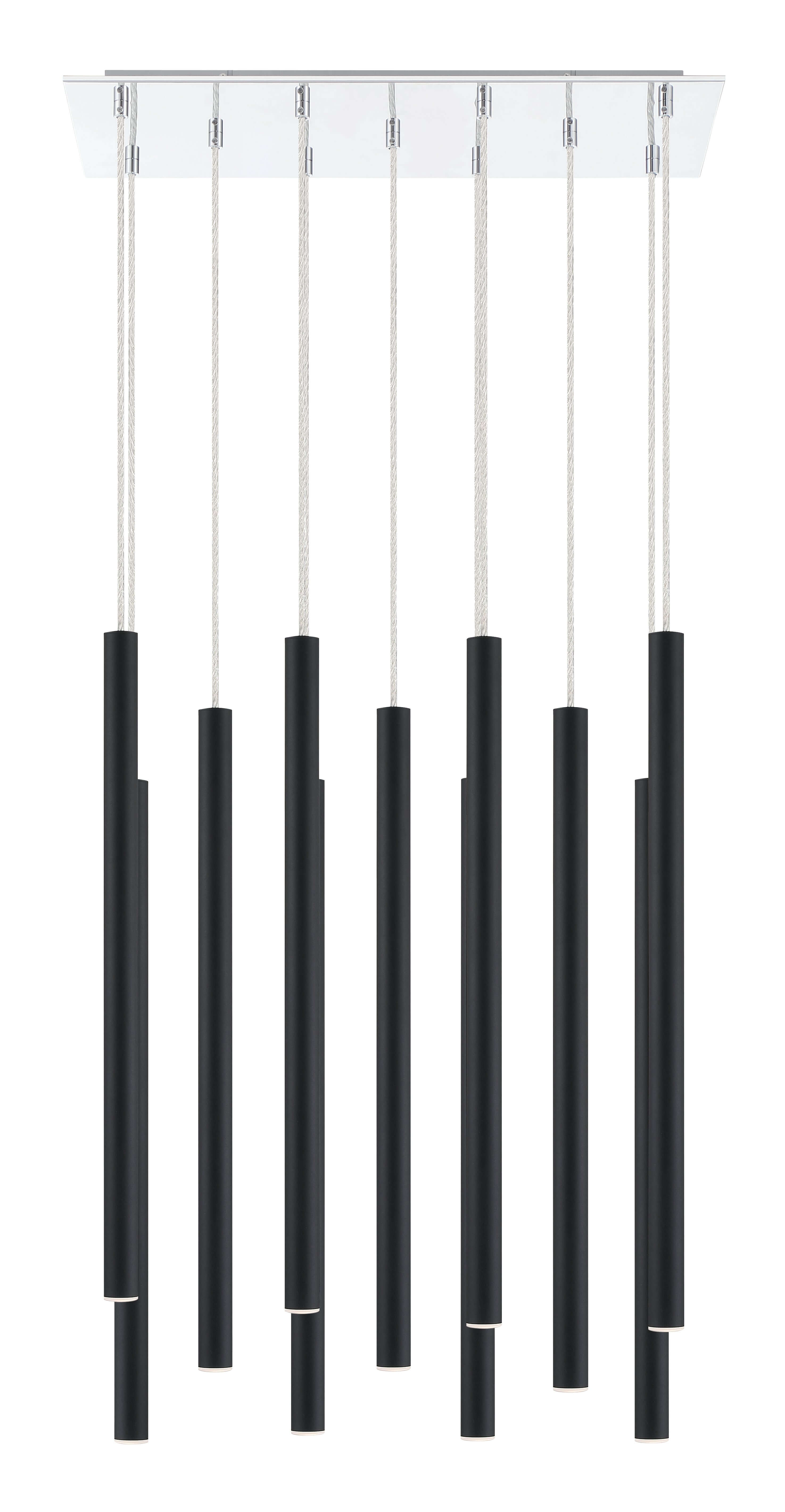 Forest LED 11 Light Chandelier Chrome