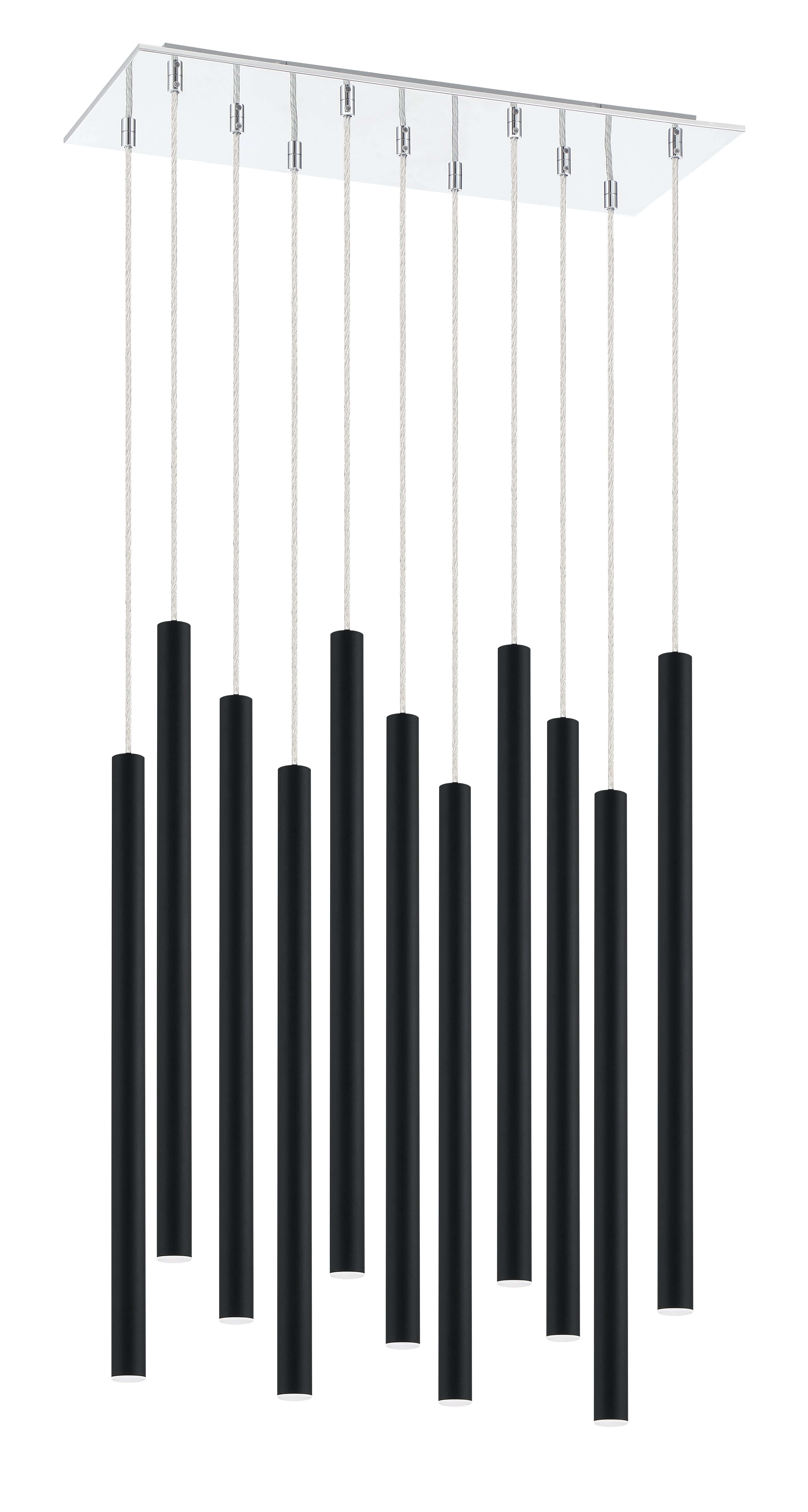 Forest LED 11 Light Chandelier Chrome