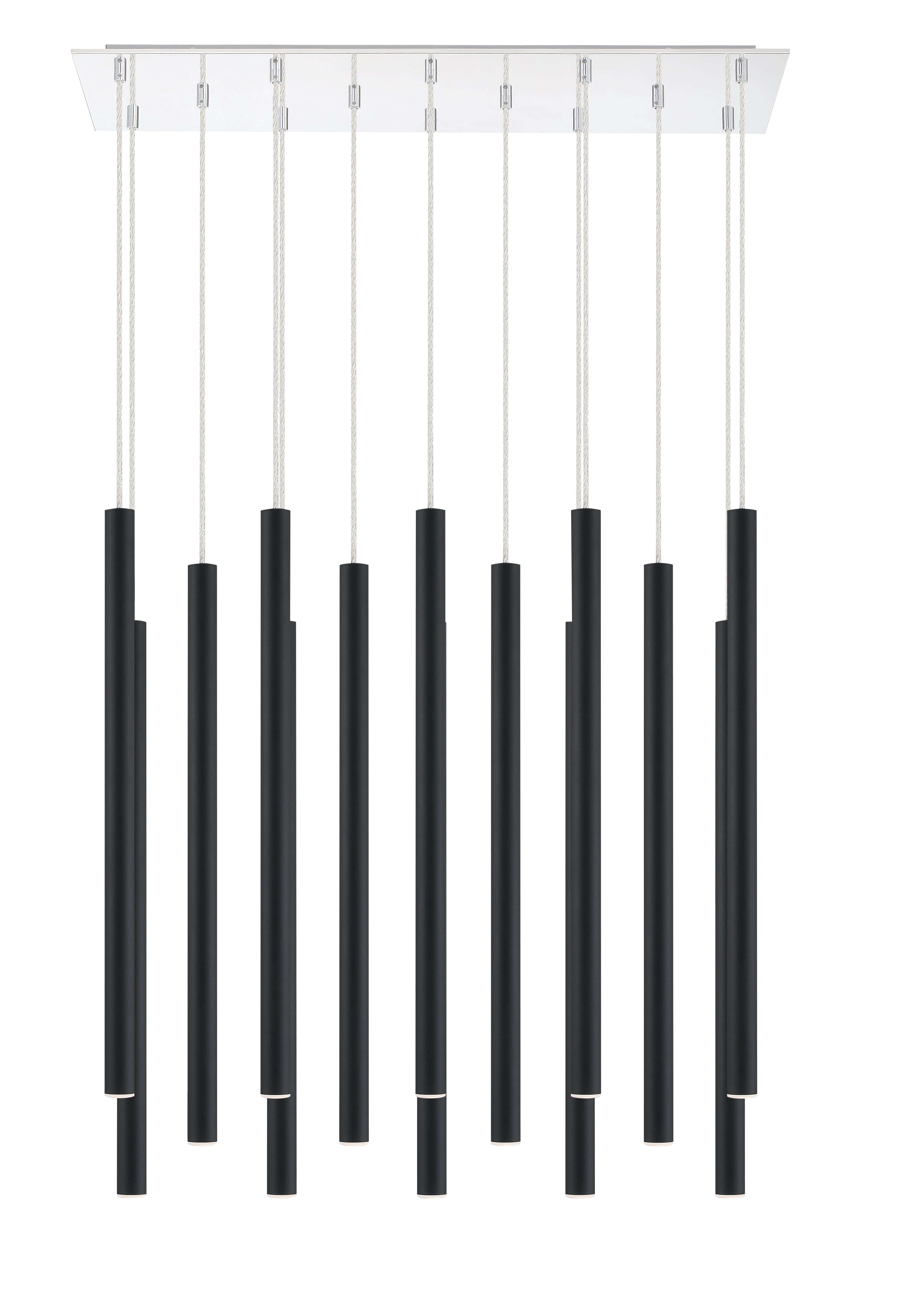 Forest LED 14 Light Chandelier Chrome