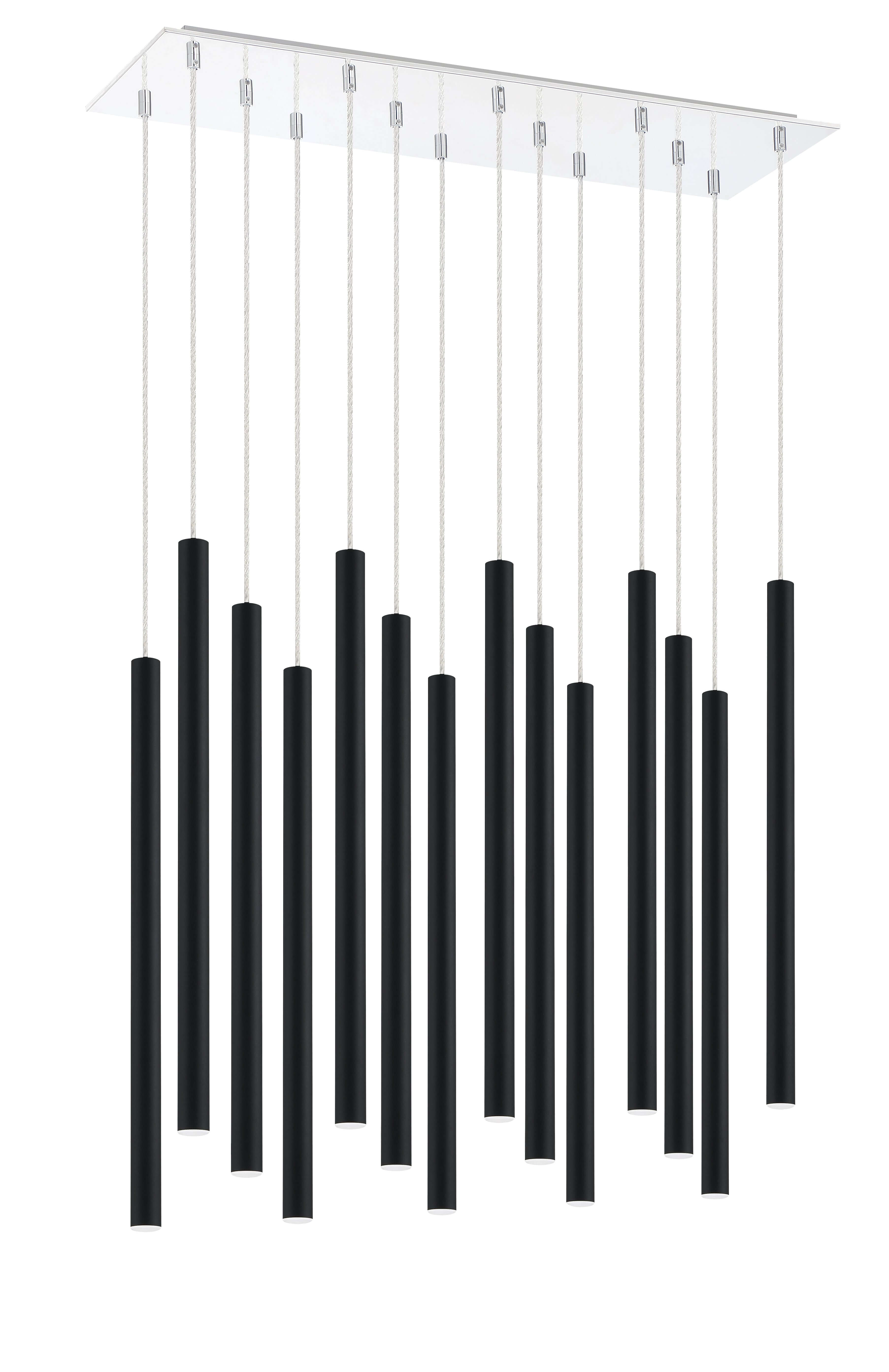 Forest LED 14 Light Chandelier Chrome