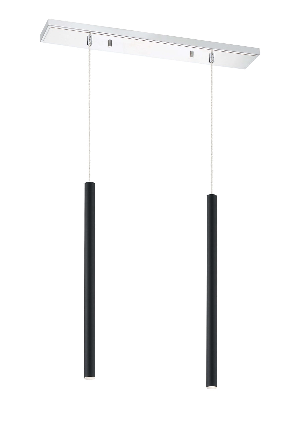 Forest LED 2 Light Linear Chandelier Chrome