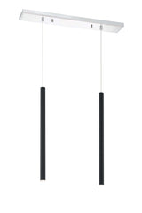 Forest LED 2 Light Linear Chandelier Chrome