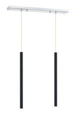 Forest LED 2 Light Linear Chandelier Chrome