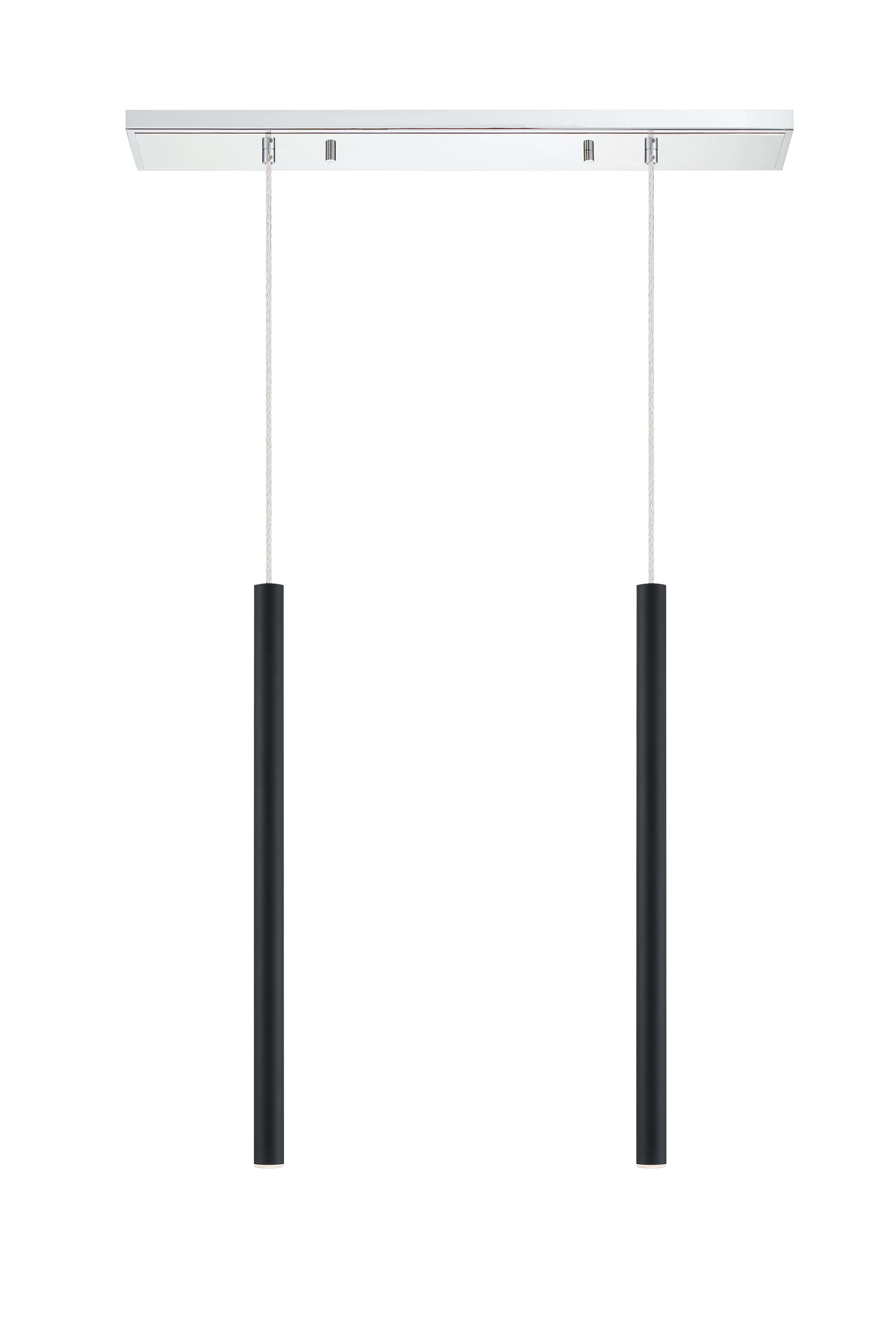Forest LED 2 Light Linear Chandelier Chrome