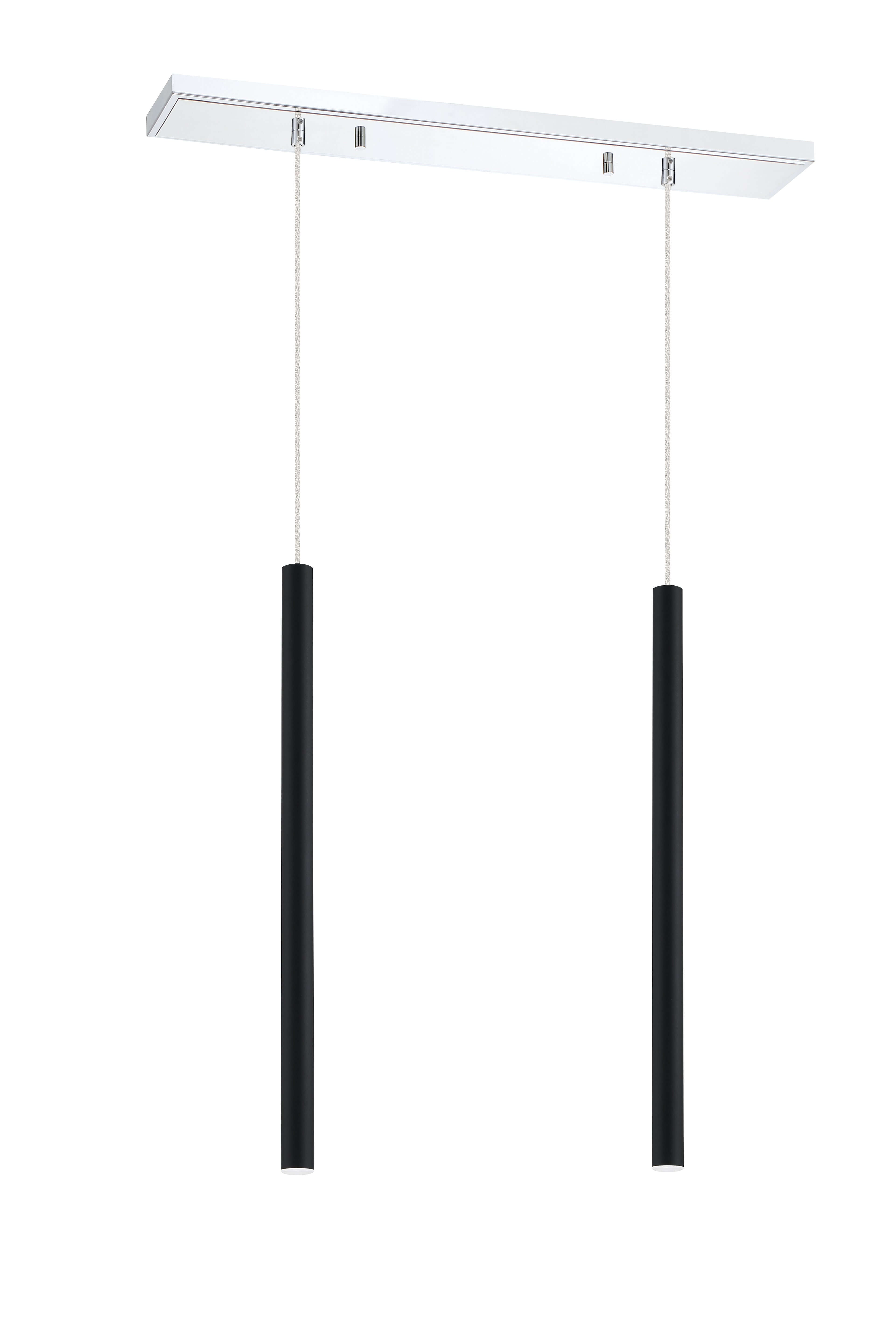 Forest LED 2 Light Linear Chandelier Chrome