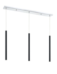 Forest LED 3 Light Linear Chandelier Chrome