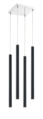 Forest LED 4 Light Chandelier Chrome