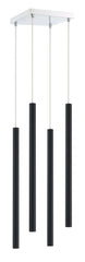 Forest LED 4 Light Chandelier Chrome