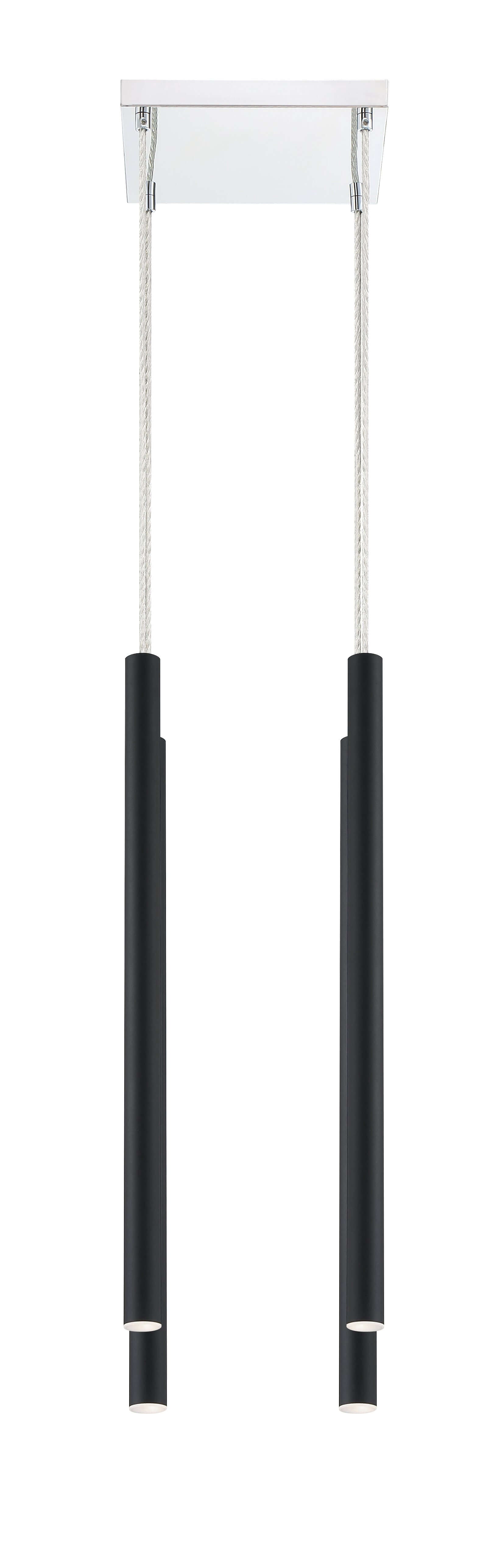 Forest LED 4 Light Chandelier Chrome