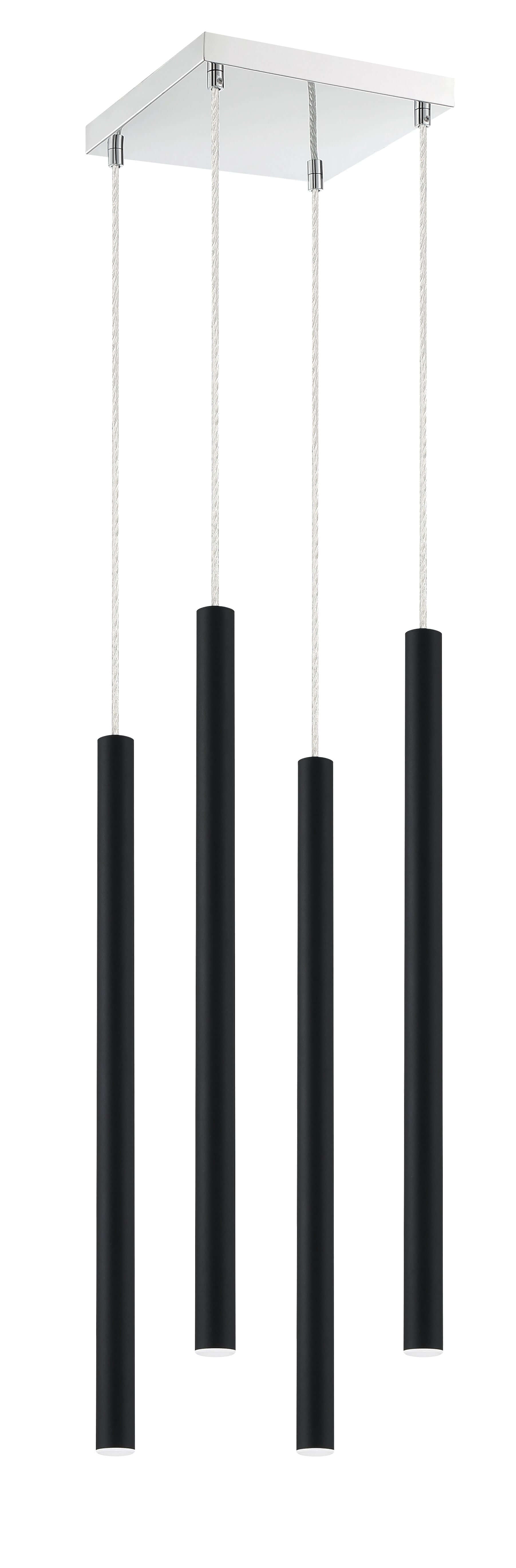 Forest LED 4 Light Chandelier Chrome