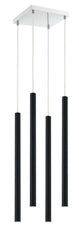 Forest LED 4 Light Chandelier Chrome