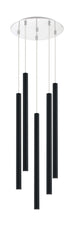 Forest LED 5 Light Chandelier Chrome