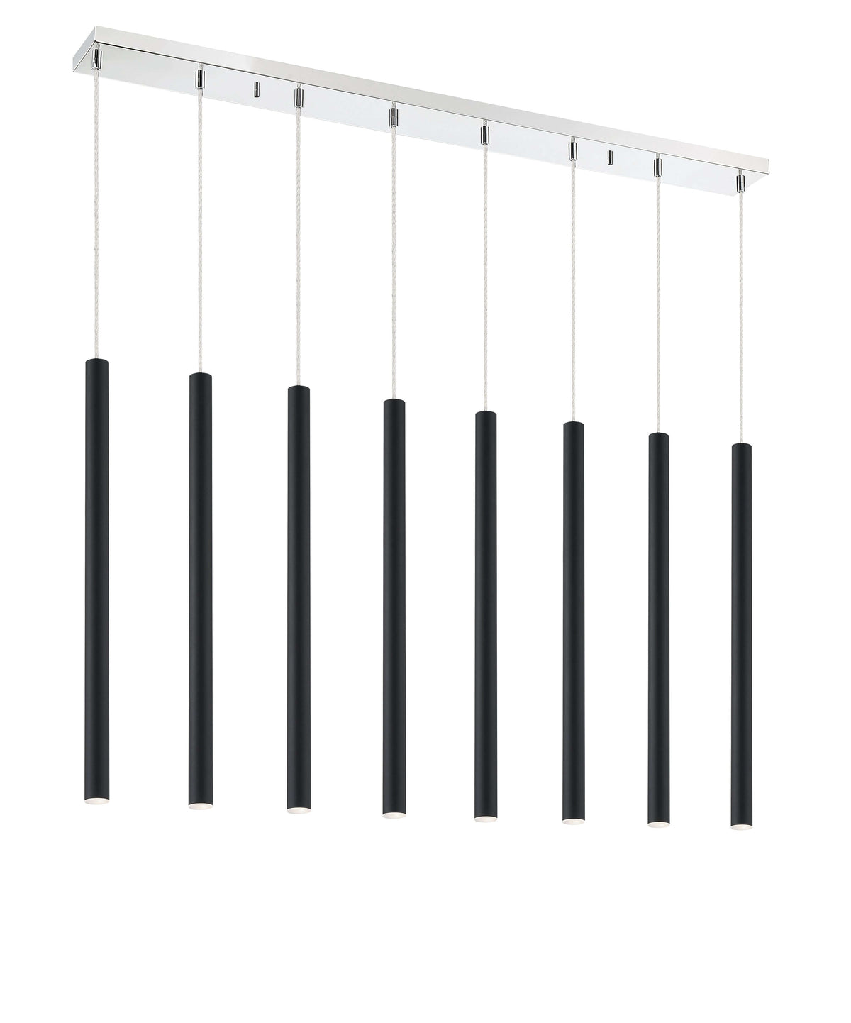 Forest LED 8 Light Linear Chandelier Chrome