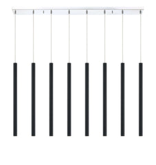 Forest LED 8 Light Linear Chandelier Chrome