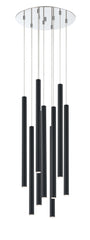 Forest LED 9 Light Chandelier Chrome