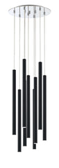 Forest LED 9 Light Chandelier Chrome