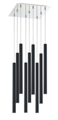 Forest LED 9 Light Chandelier Chrome