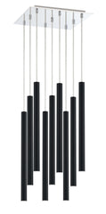 Forest LED 9 Light Chandelier Chrome