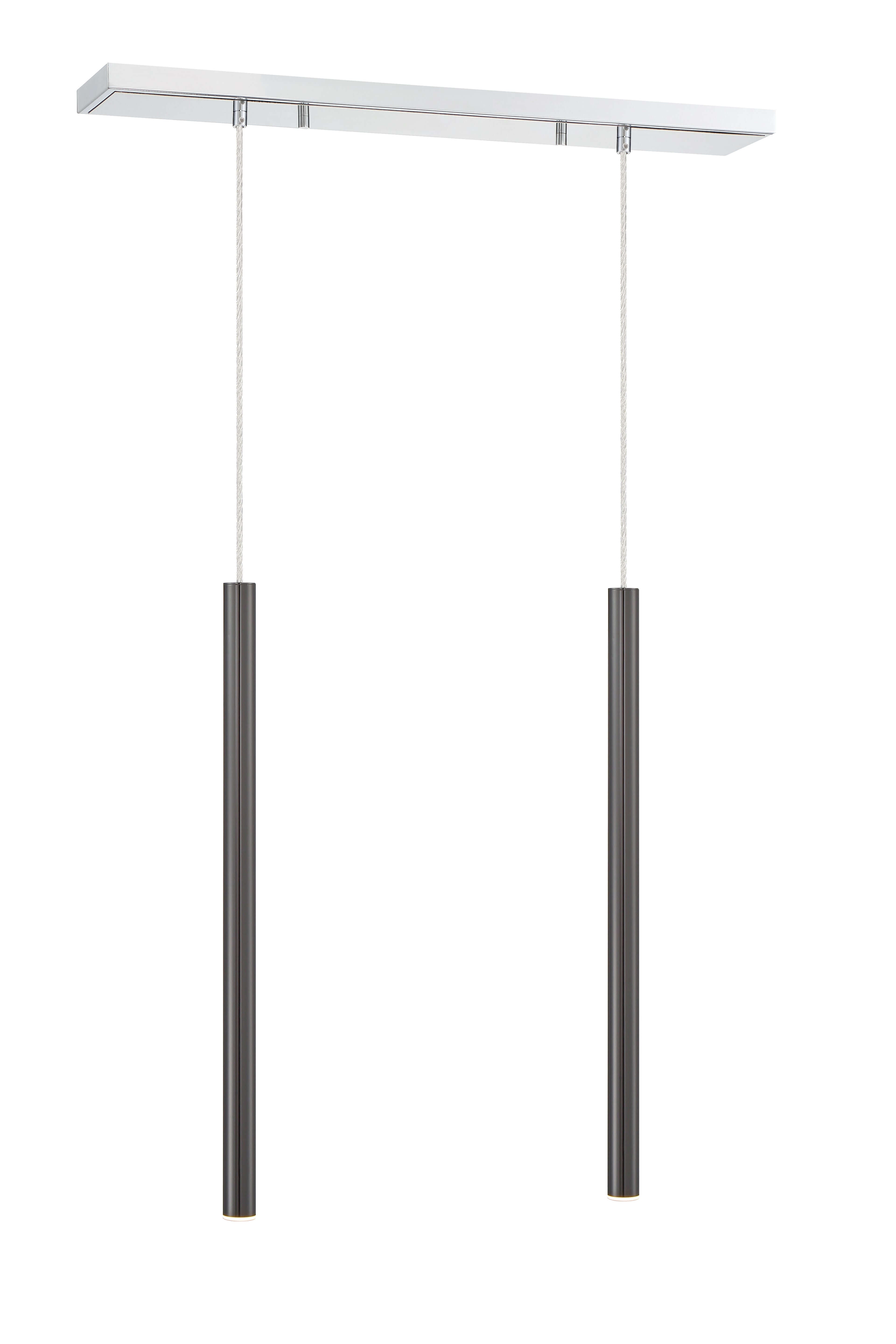 Forest LED 2 Light Linear Chandelier Chrome