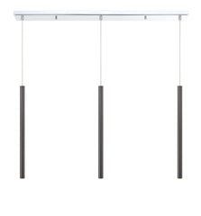 Forest LED 3 Light Linear Chandelier Chrome