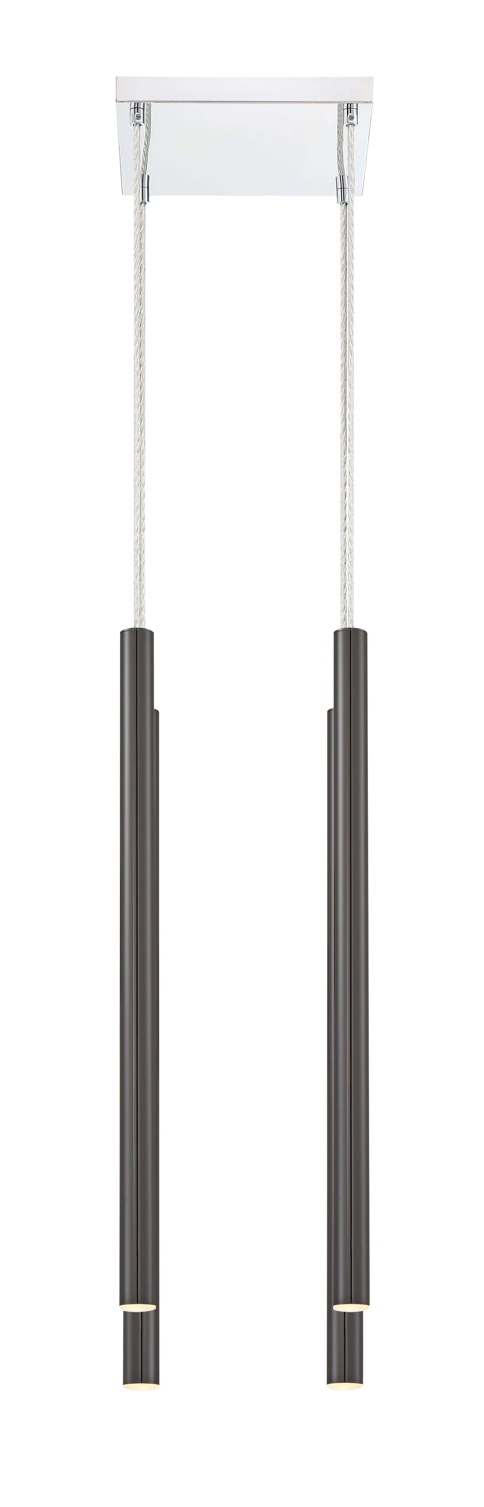 Forest LED 4 Light Chandelier Chrome