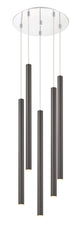 Forest LED 5 Light Chandelier Chrome
