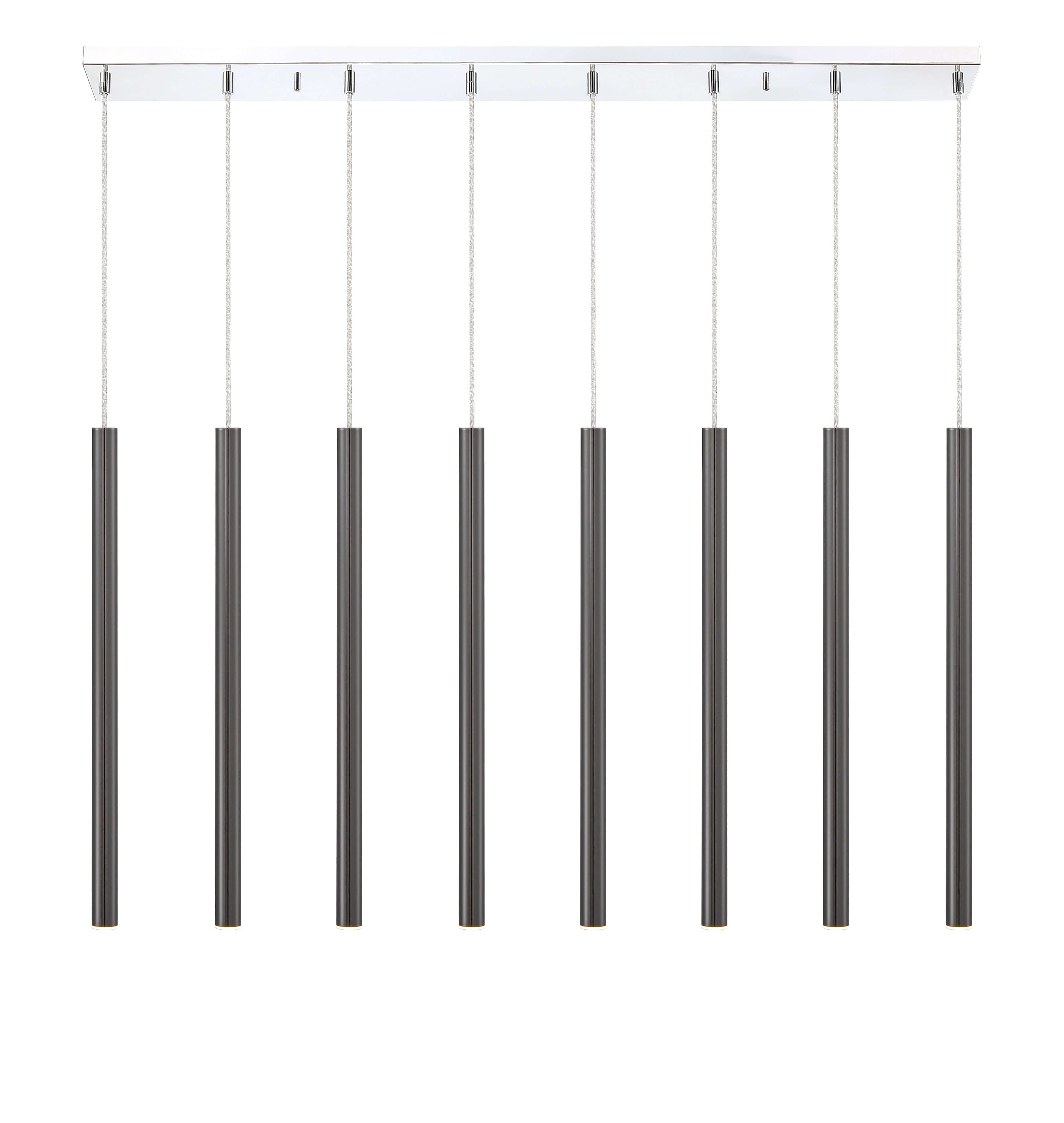 Forest LED 8 Light Linear Chandelier Chrome