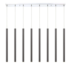 Forest LED 8 Light Linear Chandelier Chrome