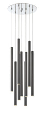 Forest LED 9 Light Chandelier Chrome