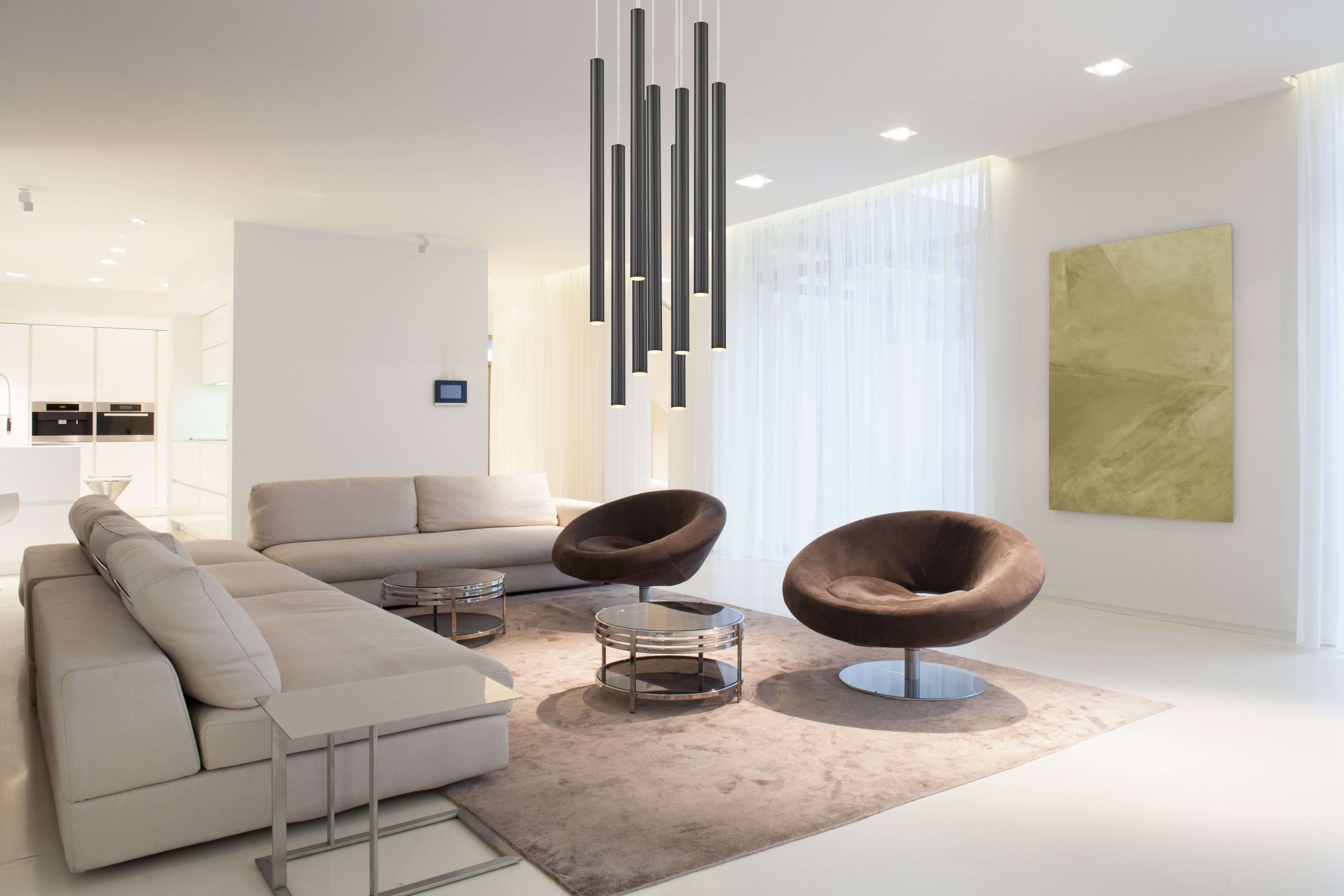 Forest LED 9 Light Chandelier Chrome