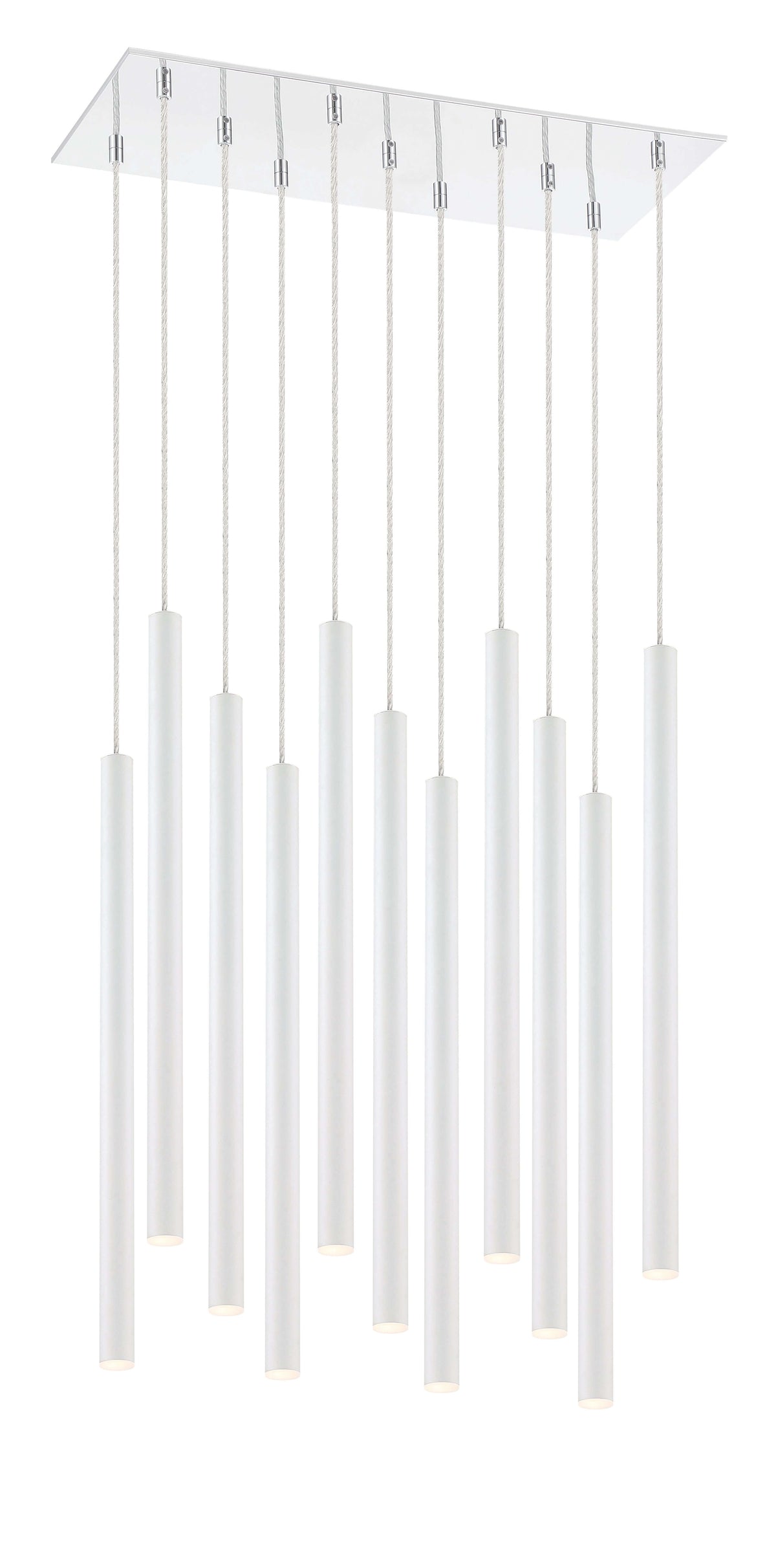 Forest LED 11 Light Chandelier Chrome