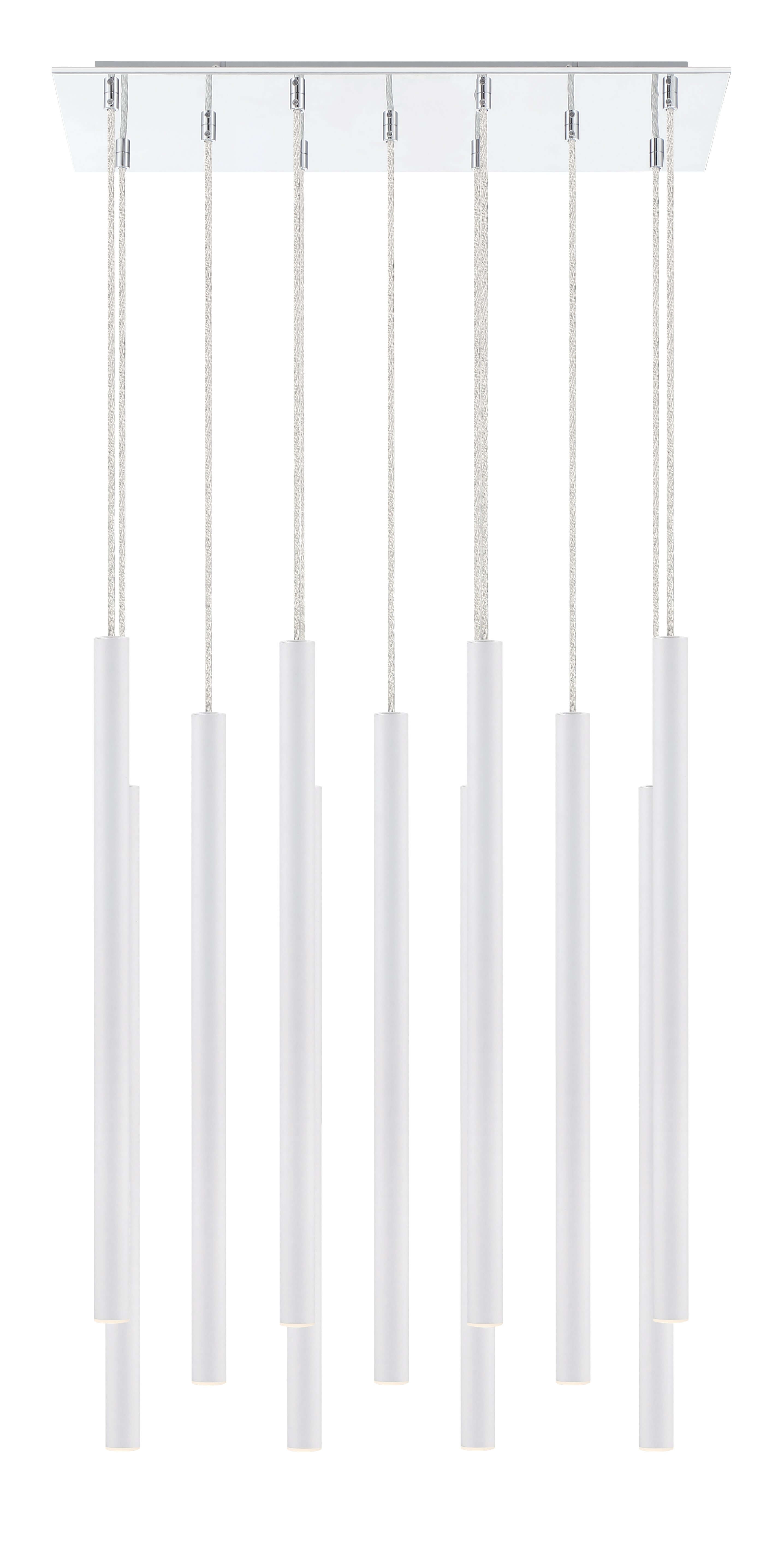 Forest LED 11 Light Chandelier Chrome