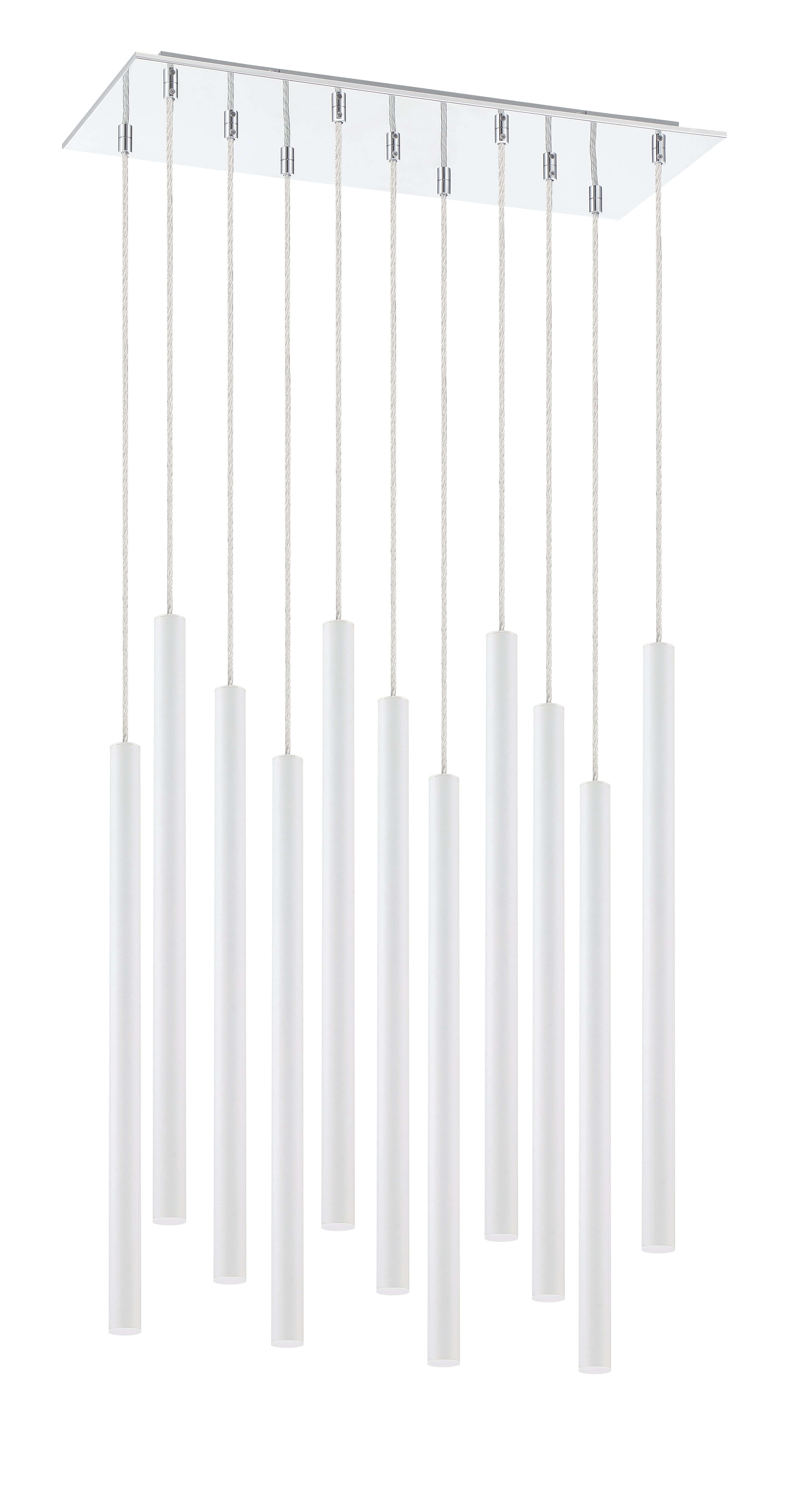 Forest LED 11 Light Chandelier Chrome