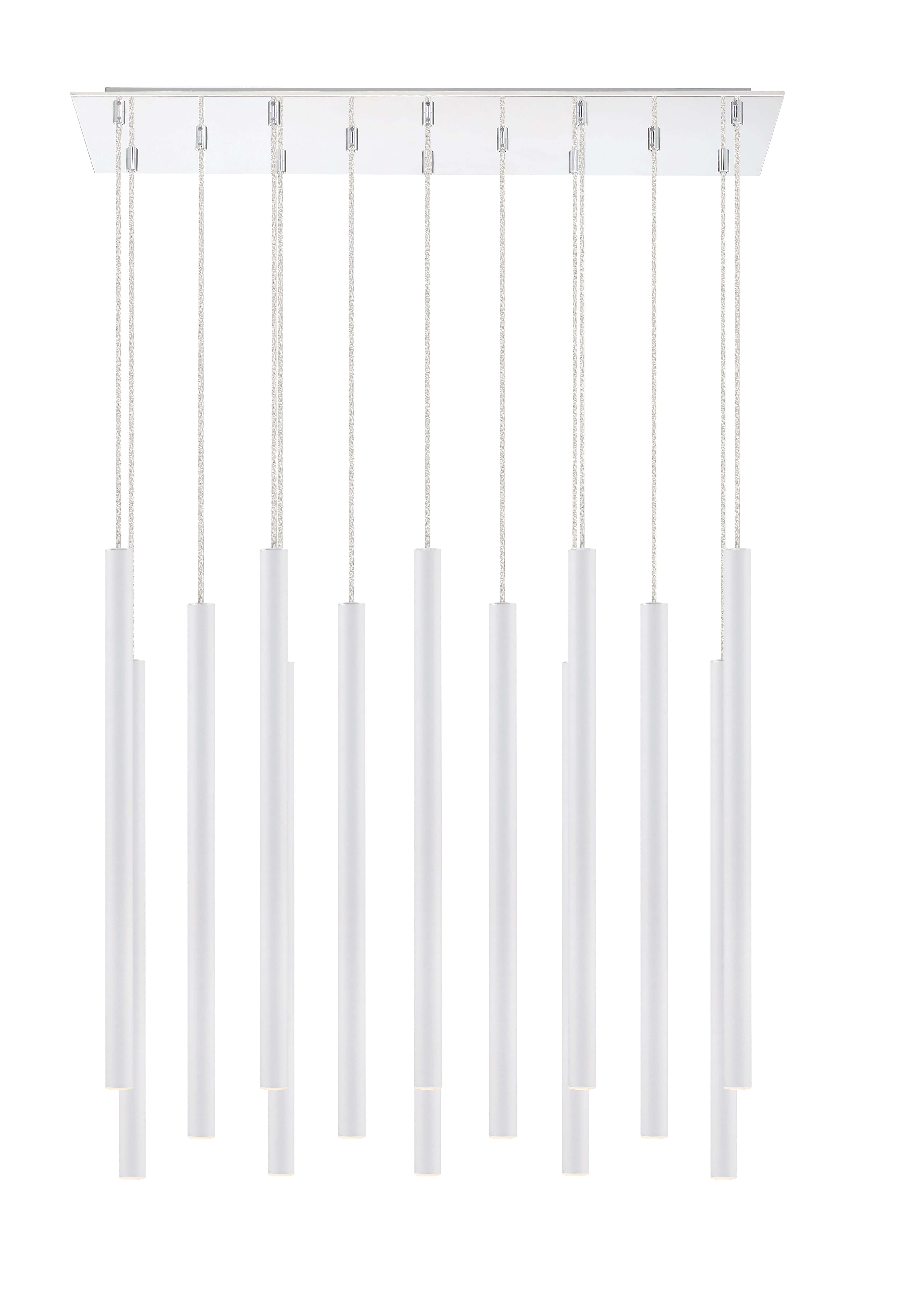 Forest LED 14 Light Chandelier Chrome