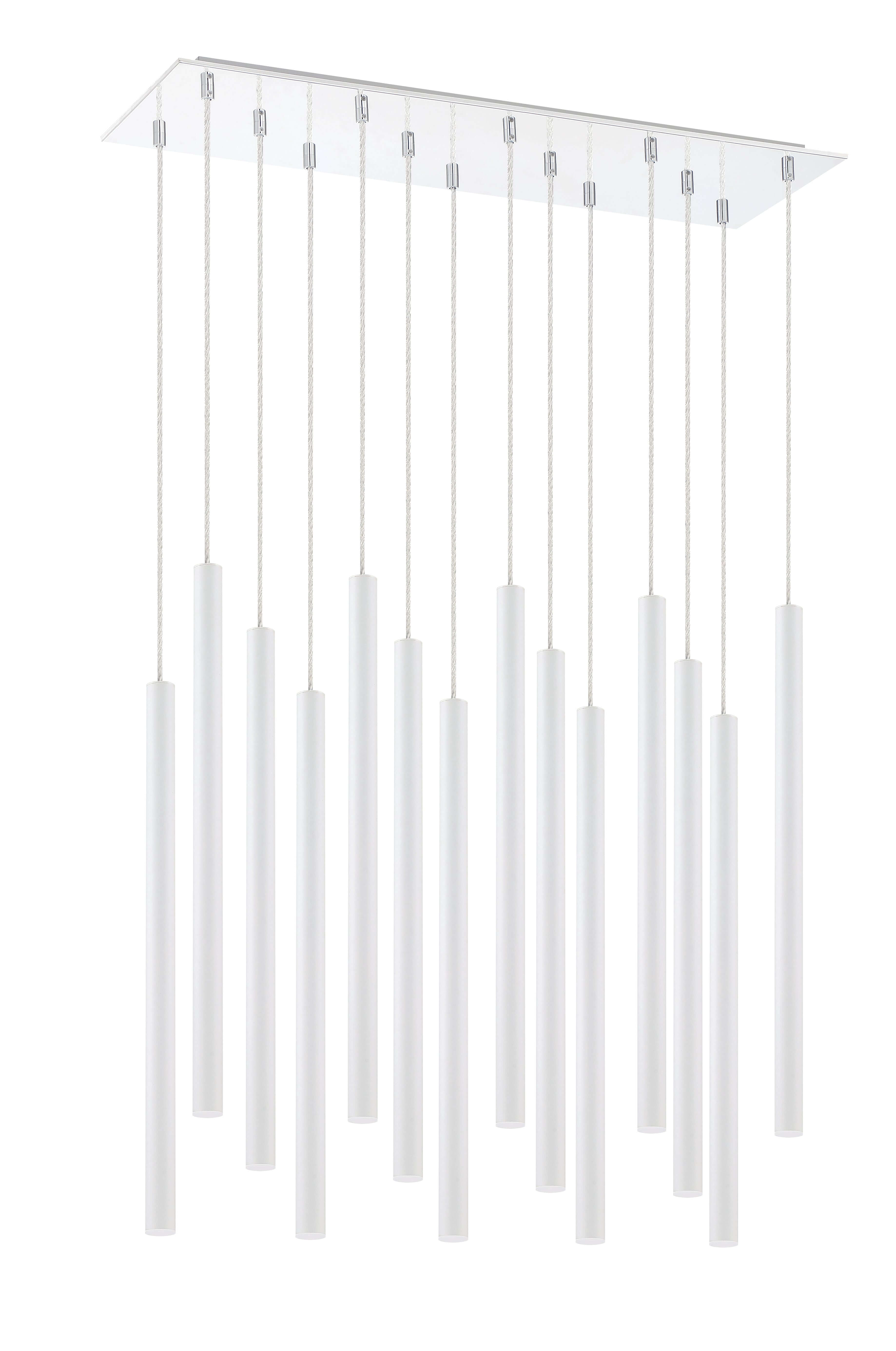 Forest LED 14 Light Chandelier Chrome