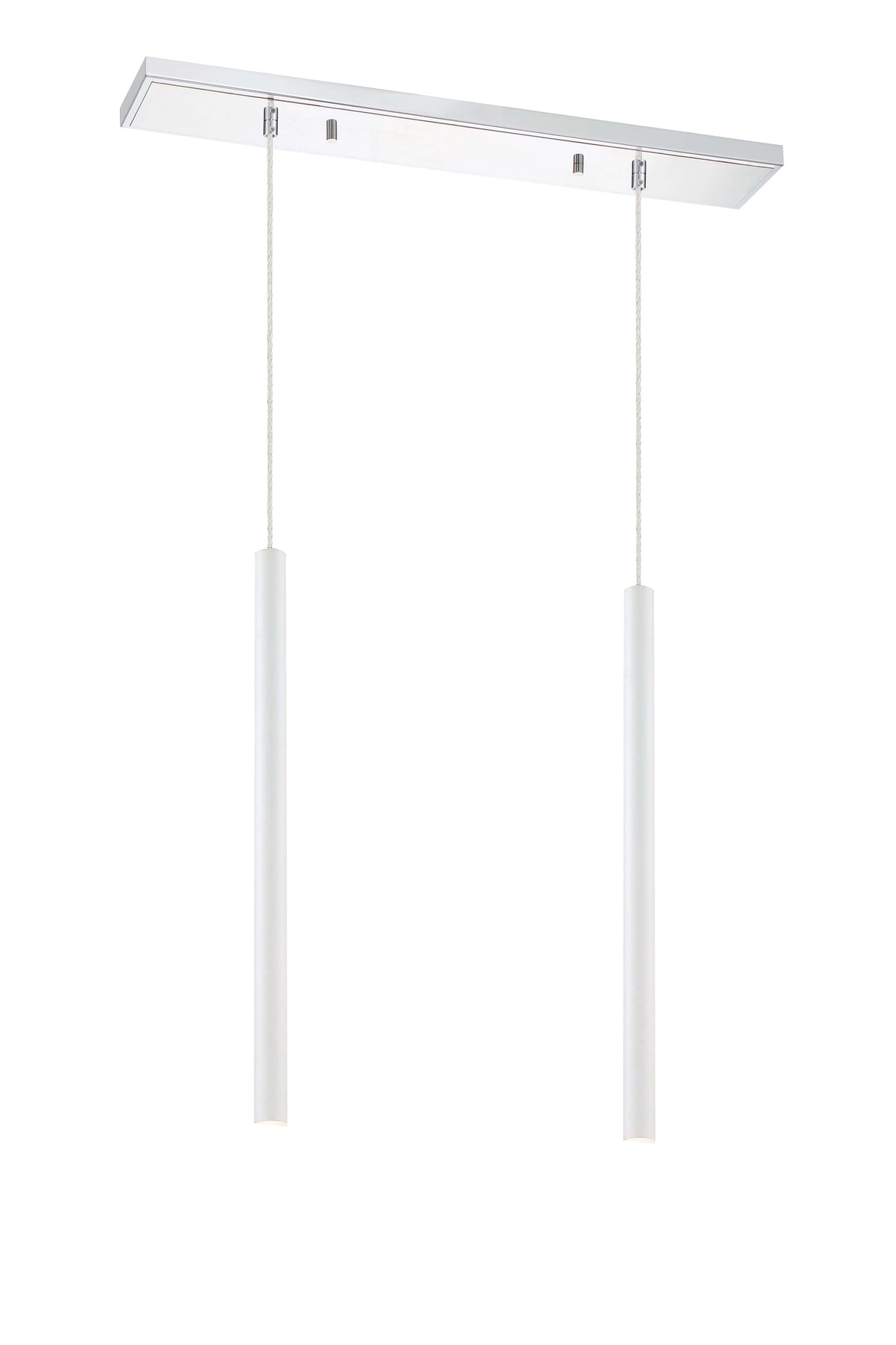 Forest LED 2 Light Linear Chandelier Chrome