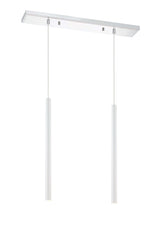 Forest LED 2 Light Linear Chandelier Chrome