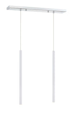 Forest LED 2 Light Linear Chandelier Chrome