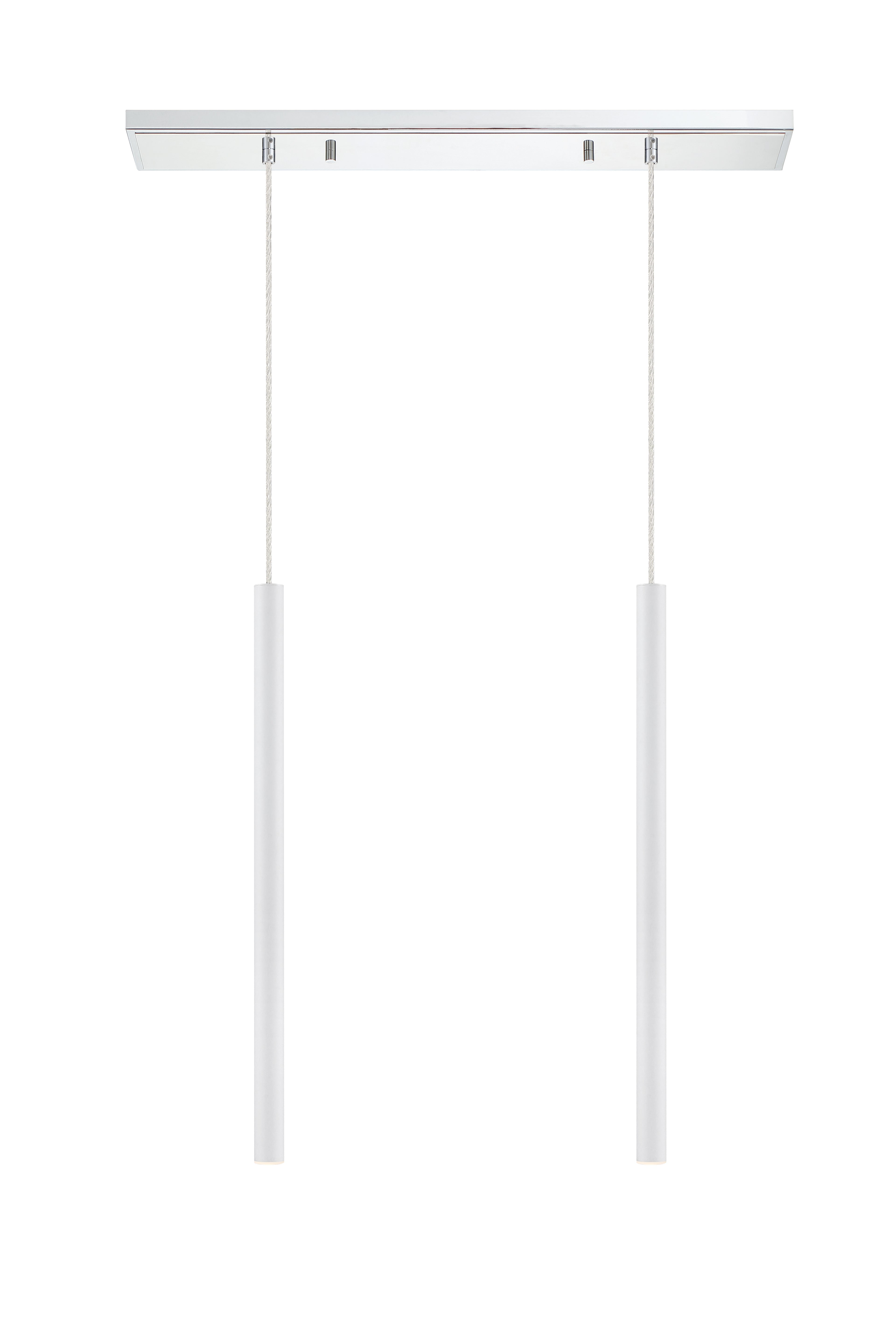 Forest LED 2 Light Linear Chandelier Chrome