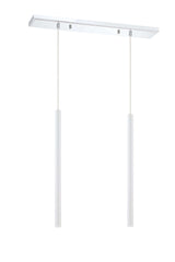 Forest LED 2 Light Linear Chandelier Chrome