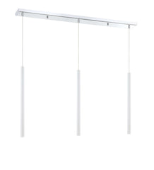 Forest LED 3 Light Linear Chandelier Chrome