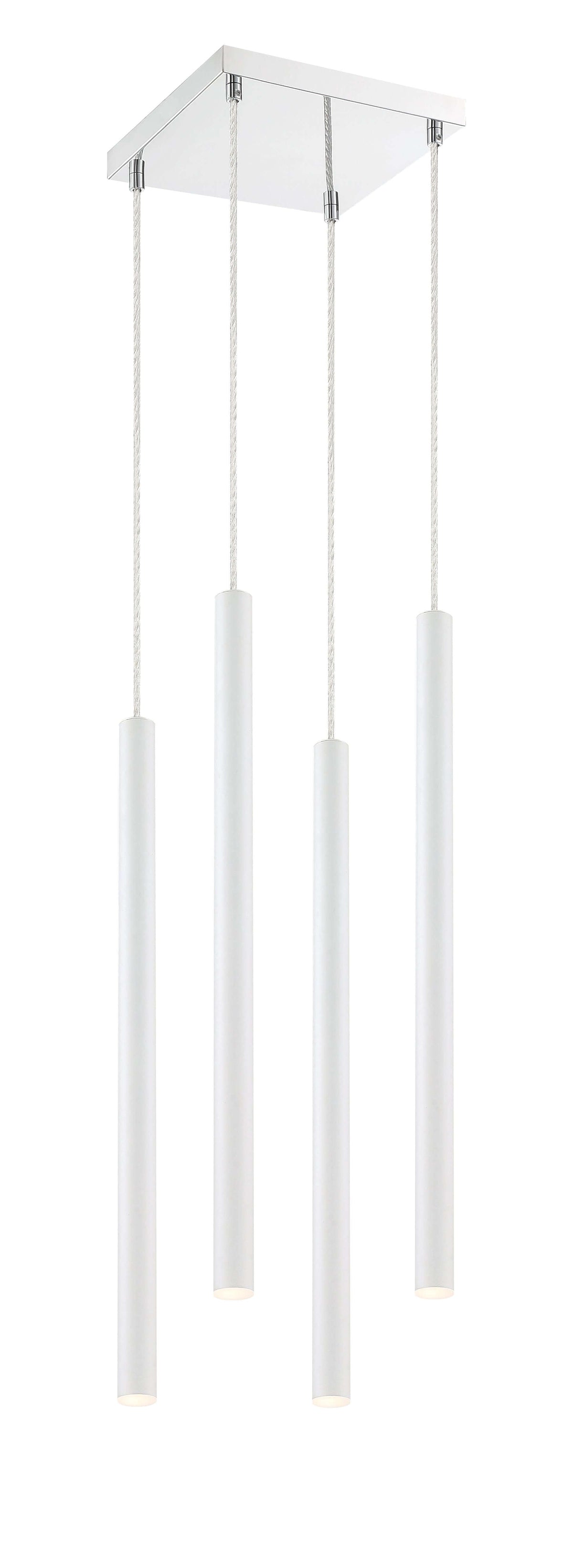 Forest LED 4 Light Chandelier Chrome