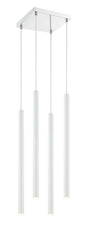 Forest LED 4 Light Chandelier Chrome